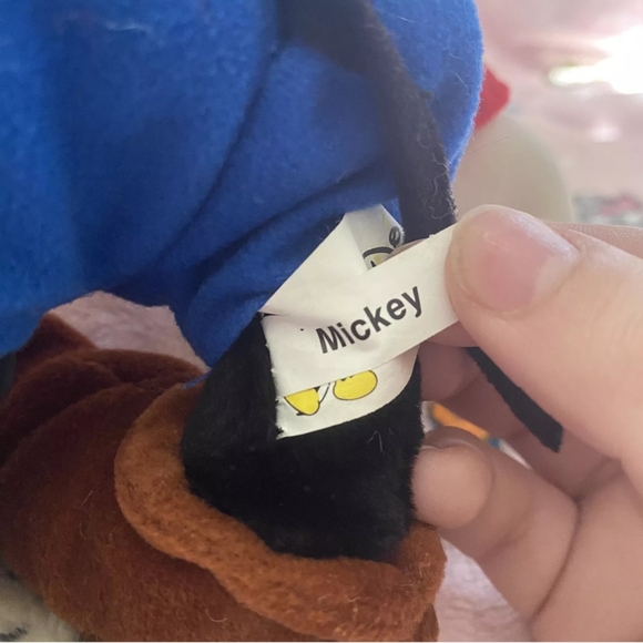 Vintage Walt Disney World Mickey Mouse Fantasia Sorcerer Plush Stuffed Animal - Picture 4 of 4